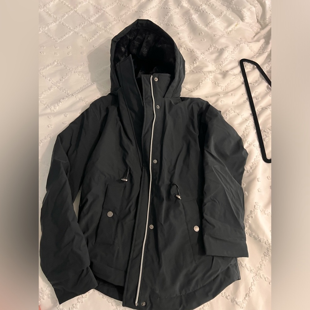 Hollister faux fur parka